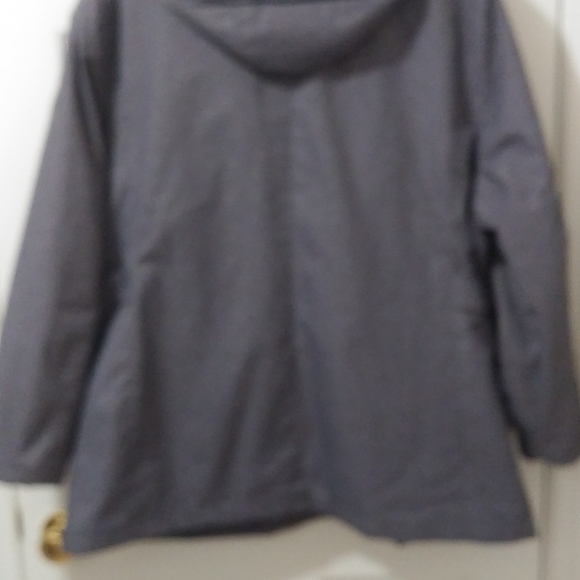 Zeroxposur Women's gray&white zip up opening w/removable hood size 2X - Picture 4 of 6